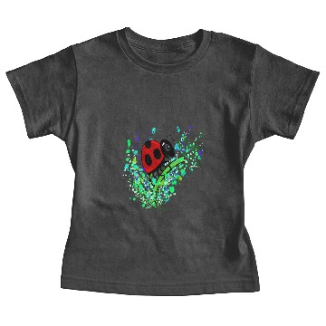 Discover Ladybug Splatter Art Baby Tees