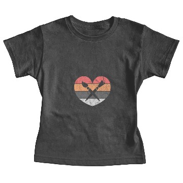 Discover Art Teacher Heart Retro Vintage Baby Tees