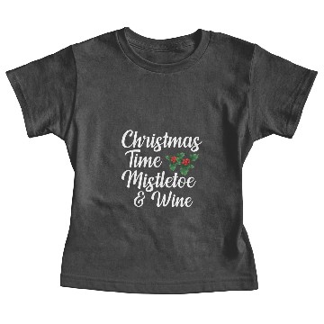 Discover Mistletoe and Wine Baby Tees