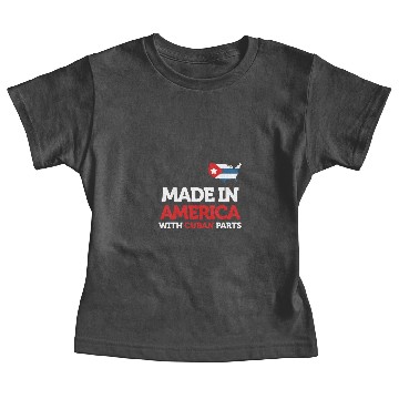 Discover Made in America With Cuban Parts Cuba USA Gift. Baby Tees