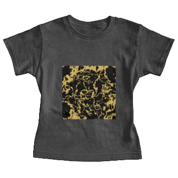 Discover Black and Gold Marble Baby Tees