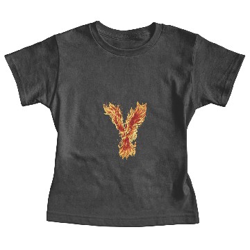 Discover Fire phoenix bird with flame wings Baby Tees