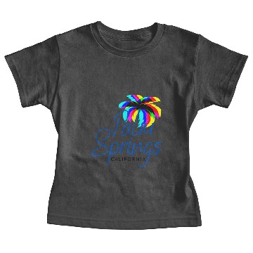 Discover Palm Springs Neon Tree (Blue) Baby Tees