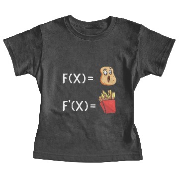 Discover Potato Derivative Funny Mathematician Baby Tees