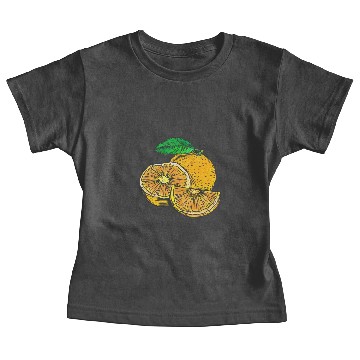 Discover Frash Orange Fruit illustration Baby Tees