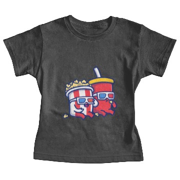 Discover Popcorn Couple Baby Tees