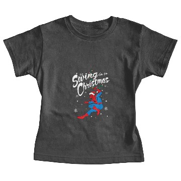 Discover Marvel Spider Man Swing In To Christmas Baby Tees