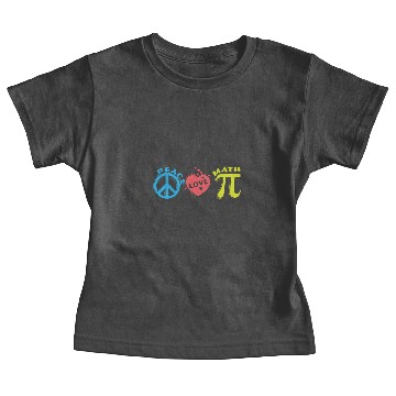 Discover Peace Love Math Baby Tees