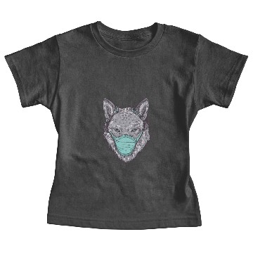 Discover Wolf Face Mask Baby Tees