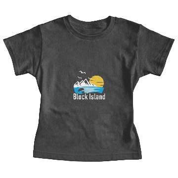 Discover Block Island RI Gift, Retro Cool Beach Design, Baby Tees