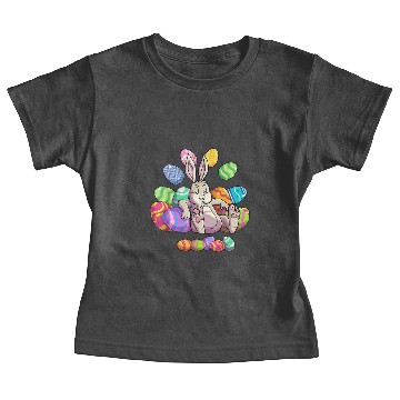 Discover funny easter girls boys toddler easter bunny Baby Tees