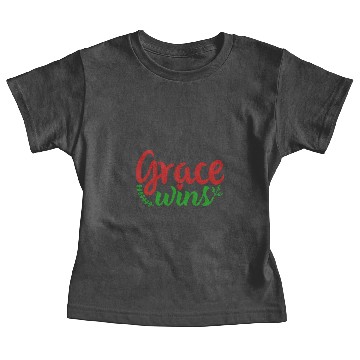 Discover Grace Wins passionate funny Christmas Design Baby Tees