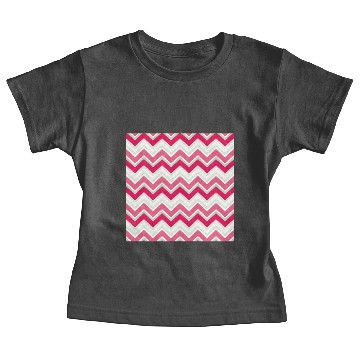 Discover Pink Chevron Pattern Baby Tees