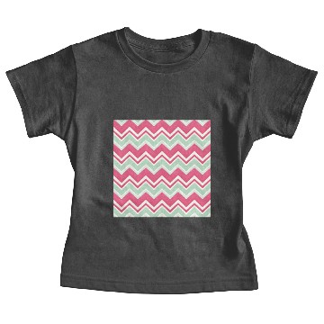 Discover Pink Chevron Pattern Baby Tees