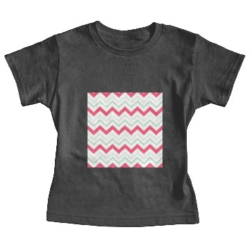 Discover Pink Chevron Pattern Baby Tees