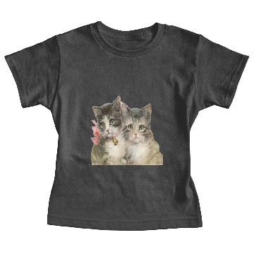 Discover Vintage Adorable Kittens Baby Tees