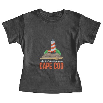 Discover Noboska Point lighthouse, Cape Cod Baby Tees