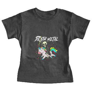 Discover Death Metal Unicorn Baby Tees