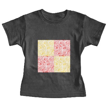 Discover yellow+red flower plants tropical pattern Baby Tees