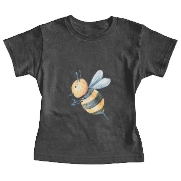 Discover Watercolor Bumblebee Baby Tees