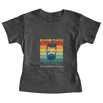 Discover Bearded Funcle Definition Uncle Retro Baby Tees