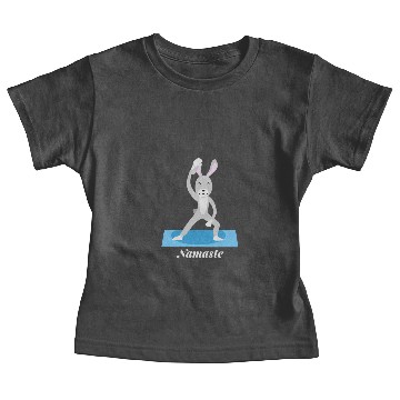Discover Rabbit Yoga Funny Meditation Namaste Easter Bunny Baby Tees