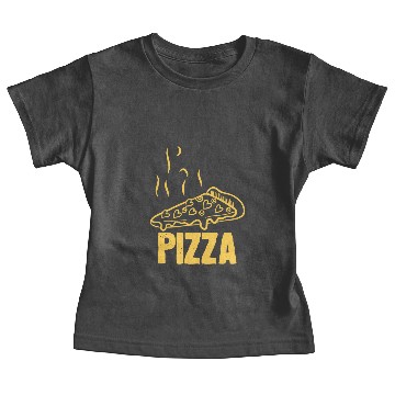 Discover Pizza Yellow Baby Tees