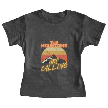 Discover The Mountains Are Calling Hiking Baby Tees