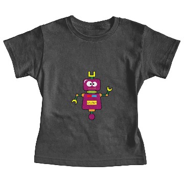 Discover Maroon Robot Baby Tees