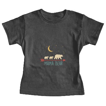 Discover Retro Mama Bear With 2 Cubs Gift Baby Tees