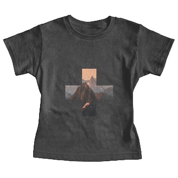 Discover Plus Mountain - Mountain within plus symbol Baby Tees