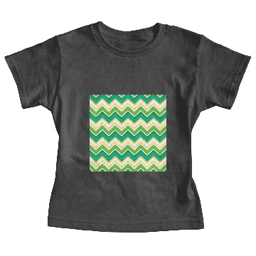 Discover Cactus Green Zig Zag Pattern Chevron Background Baby Tees