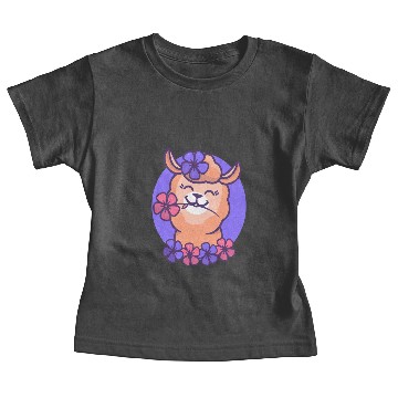 Discover llamas1 flower purple Baby Tees