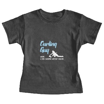 Discover curling guy Baby Tees