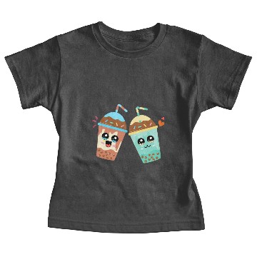 Discover cartoon milk tea Baby Tees
