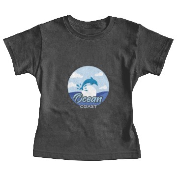 Discover Ocean Sea Environment Dolphins Baby Tees