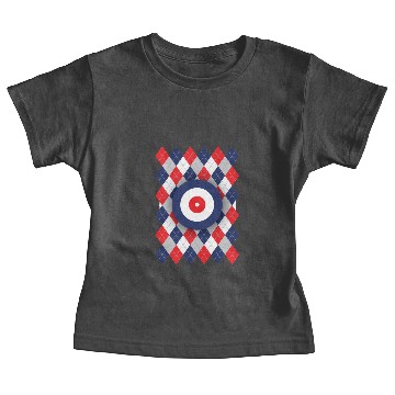 Discover Argyle curling pattern Baby Tees