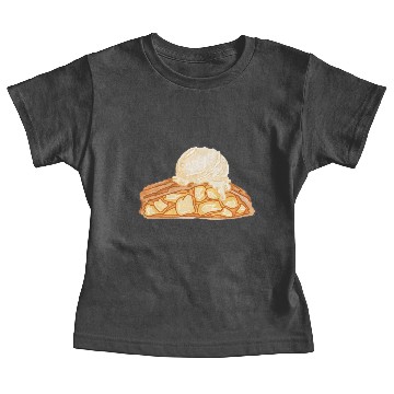 Discover Apple Strudel with Vanilla Ice Cream Baby Tees