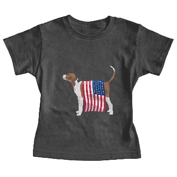 Discover Partriotic Treeing Walker Coonhound Baby Tees For