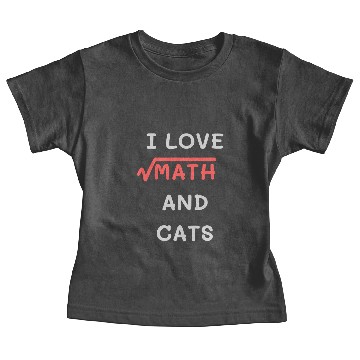 Discover I Love Math And Cats Baby Tees