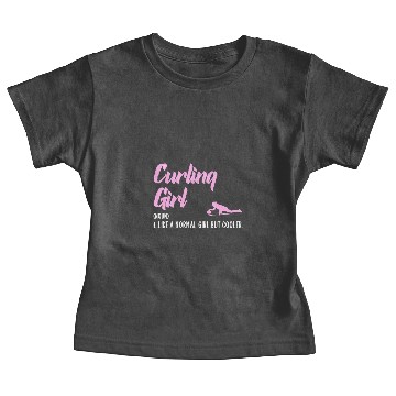 Discover curling girl Baby Tees