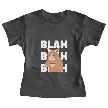 Discover Blah Blah Blah Cat With Coffee Baby Tees