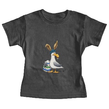 Discover Funny Easterbunny disguised Seagull Easter-Egg Baby Tees