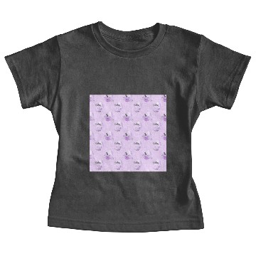 Discover Purple Flower Botanical Easter Egg Style Pattern Baby Tees