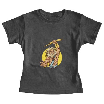 Discover Comic - God Zeus Lightning - dark Baby Tees