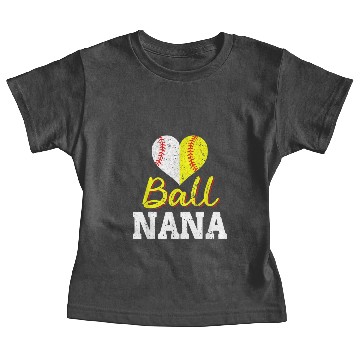 Discover Baseball Softball Ball Heart Nana Mothers Day s Baby Tees