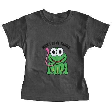 Discover Man I love frogs Baby Tees
