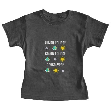 Discover Lunar Eclipse, Solar Eclipse, Apocalypse Baby Tees