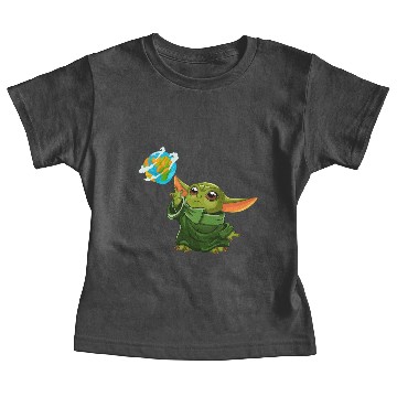Discover Grogu "mandalorian" in green Baby Tees