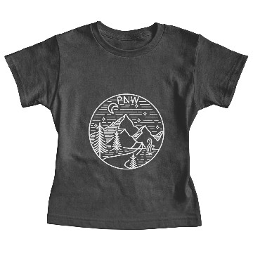 Discover Pnw Pacific Northwest Washington Oregon Mountains Baby Tees